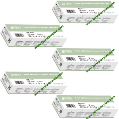 Test Nasal de Antígenos Pack 5 unidades en envases individuales