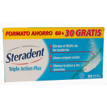 Steradent Triple Accion Limpieza Protesis Dental 90 Comp.