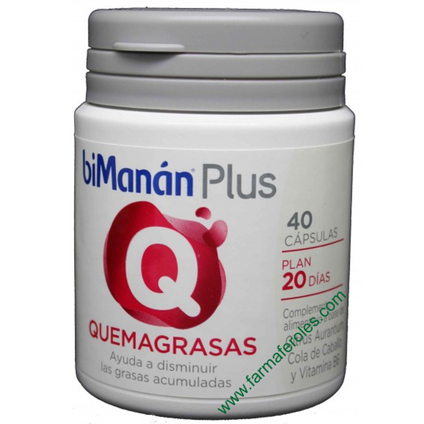 Bimanan Plus Q Quemagrasas 40 Cápsulas