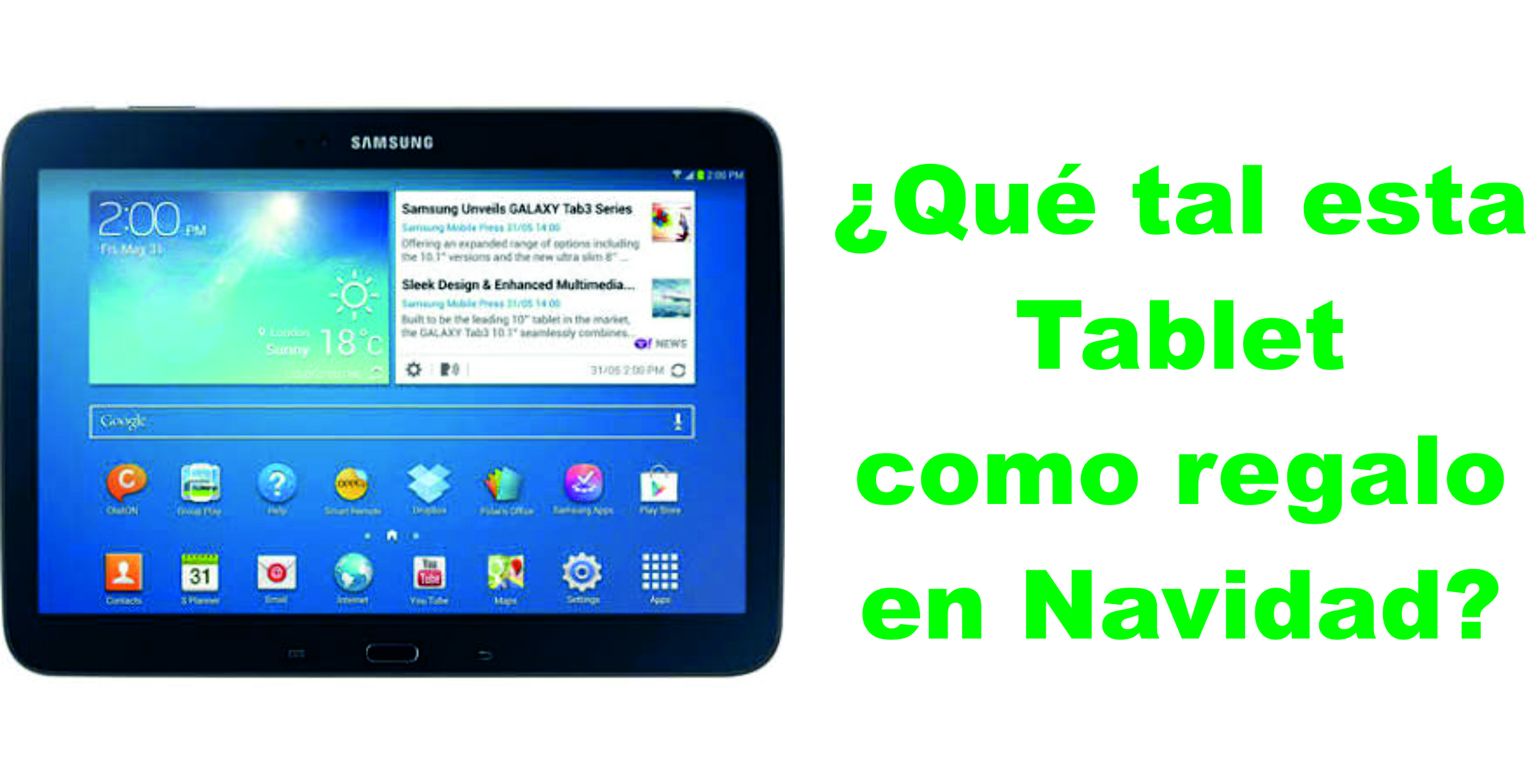 ¿Qué tal esta Tablet como regalo en Navidad?