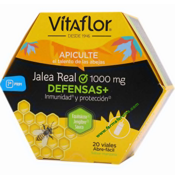 VitalPrim Inmuno Jalea Real 20 amp 1500 mg + Plantas + Vit C (antes Vitaflor Defensas)