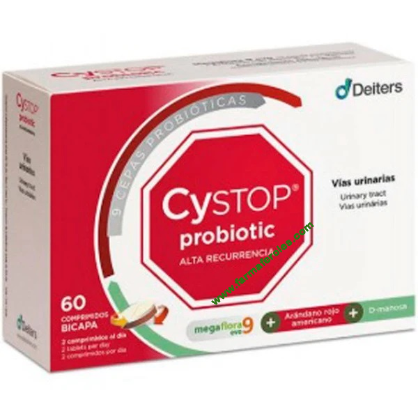 Cystop Probiotic alta Recurrencia 60 Comprimidos