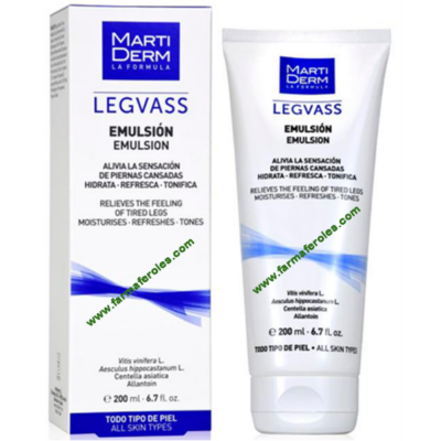 MartiDerm Legvass Emulsión 200ml Alivio de Piernas Cansadas