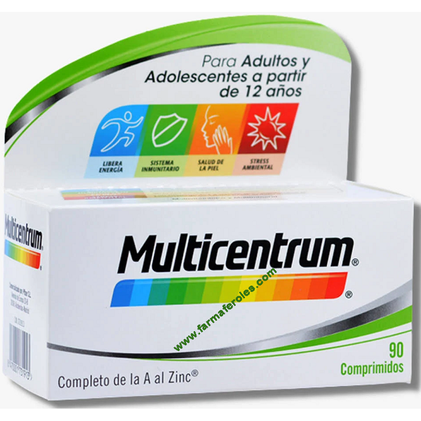 Multicentrum 90 comprimidos Multivitamínico y Mineral