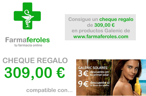 ¡Sorteo de Cheque Regalo por 309,00 € en productos Galenic!