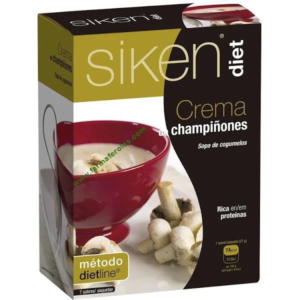 Siken Diet Crema de Champiñones 7 Sobres
