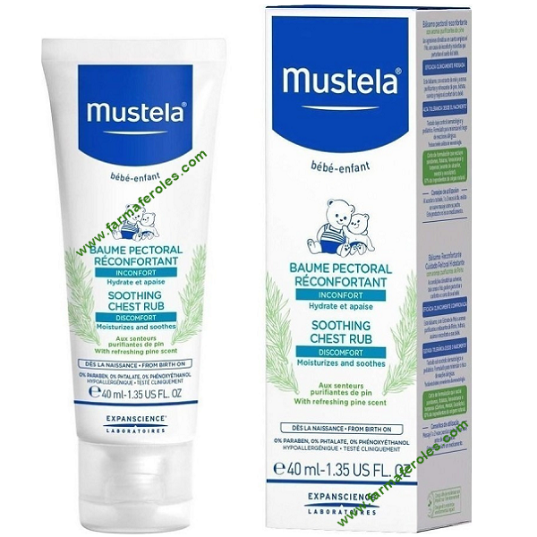 Mustela Bálsamo Reconfortate Pectoral 40ml Desde el Primer Dia