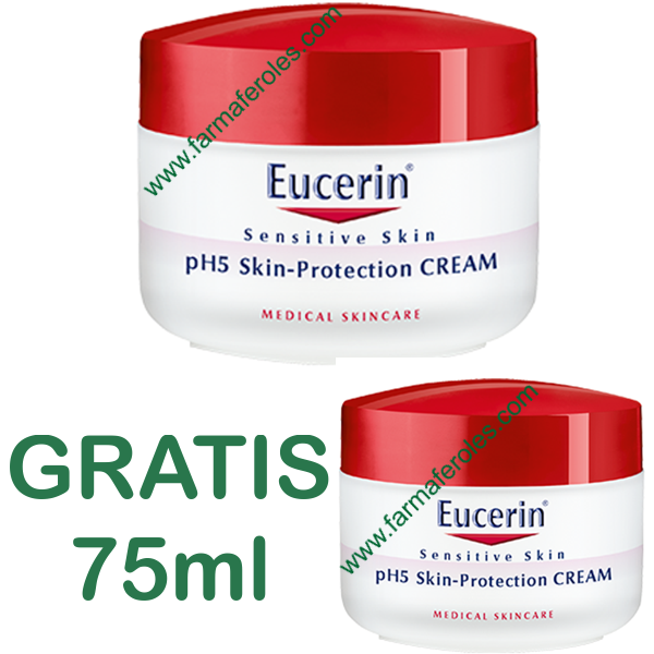 Eucerin pH5 Crema Facial Piel Sensible 75ml +75ml Gratis