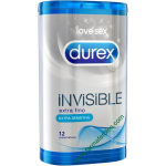 Durex Invisible Extra Fino Extra Sensitivo 12 Preservativos
