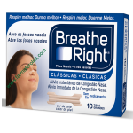 Breathe Right Tiras Nasales Clásicas Grande 10 Unidades