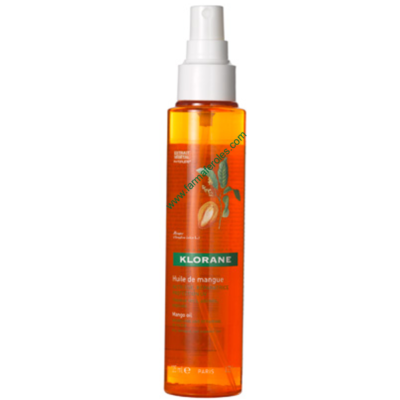 Klorane Aceite Mango Nutritivo 125ml Protección UV Cabello Seco
