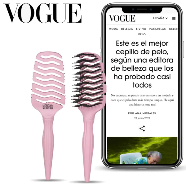 Moncho Moreno Cepillo Magic Brush Rosa/Negro - Imagen 3