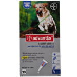 Advantix Solución Spot-on Antiparasitaria Perros 25-40 Kg 4 Pipetas