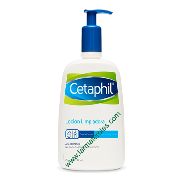 Cetaphil Loción Limpiadora Piel Sensibles y Seca 473ml