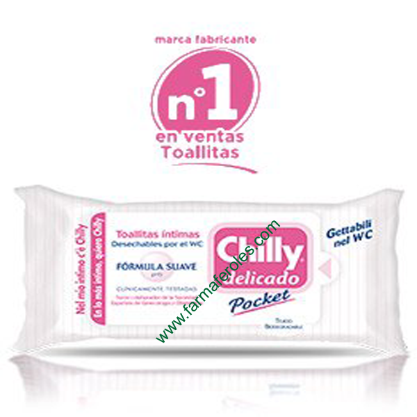 Chilly Pocket Toallitas Delidado Fórmula Suave 12ud