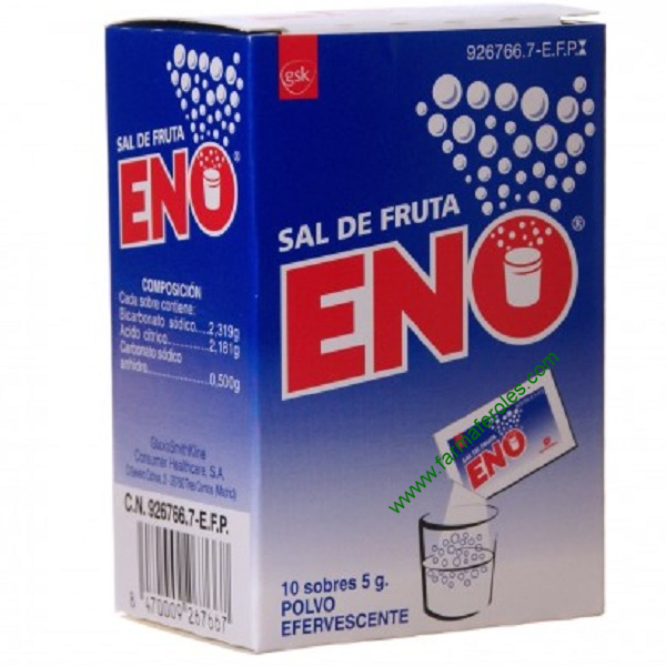 Sal de Fruta ENO Sabor Neutro 10 Sobres de 5 gr