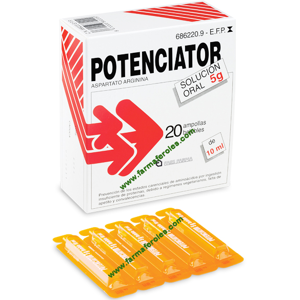 Potenciator 5g 20 Ampollas Bebibles 10 ml