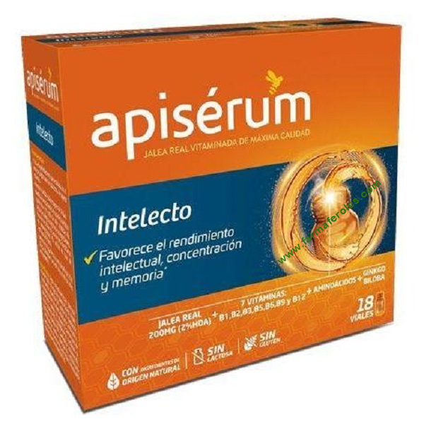 Apiserum Intelecto Jalea Fresca 200mg Rendimiento Intelectual 18 viales