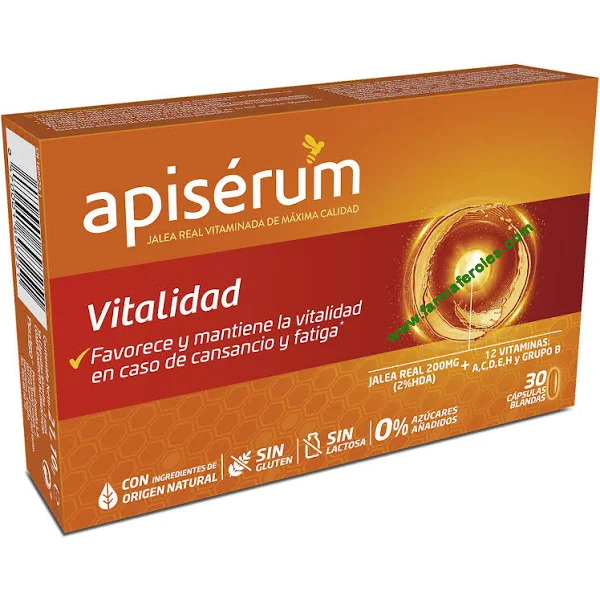 Apiserum Vitalidad con Jalea Real 30 Cápsulas