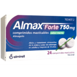 Almax Forte 750 mg 48 Comprimidos masticables Sabor Menta