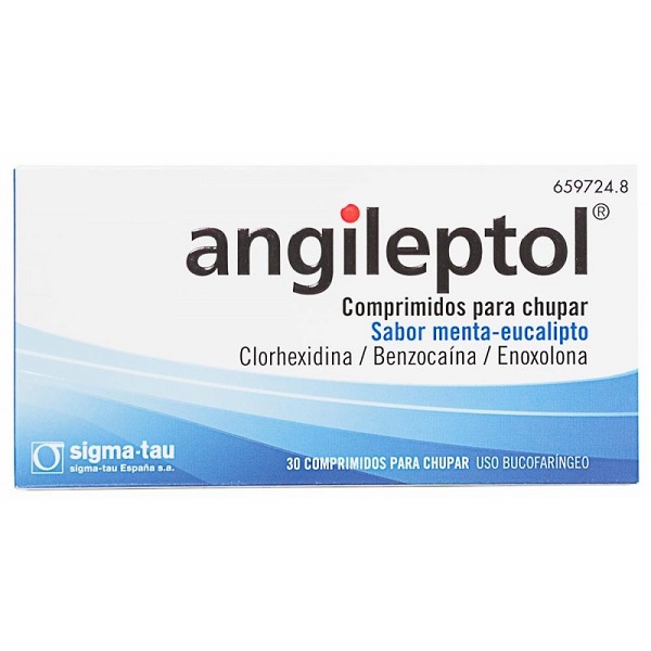 Angileptol 30 comprimidos para chupar Sabor Menta Eucalipto