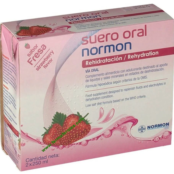 Suero Oral Normon Fresa 2x 250ml