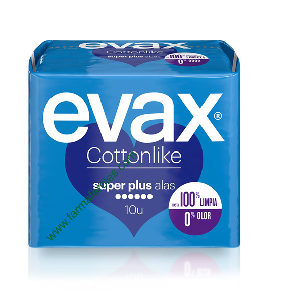 Evax Cottonlike Super Plus con Alas 10 Compresas