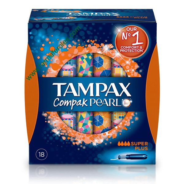 Tampax Compak Pearl Super Plus 18 Tampones