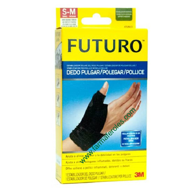 3M Futuro Muñequera Estabilizadora Dedo Pulgar Negra S/M