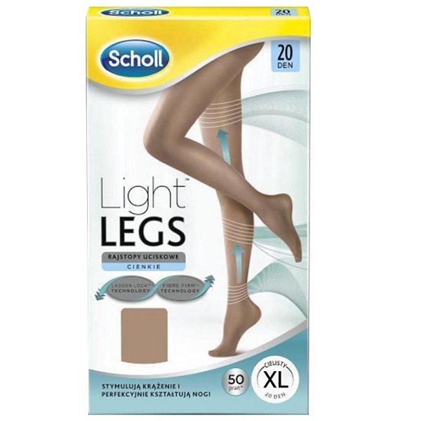 Dr Scholl Medias Light Legs 20 DEN Carne T-XL Mejoran la Circulación