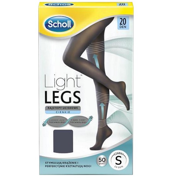 Dr Scholl Medias Light Legs 20 DEN Negro T-S Mejoran la Circulación