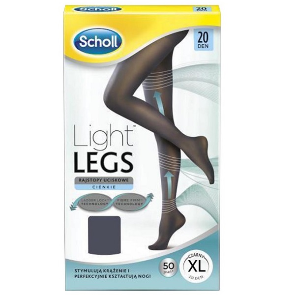 Dr Scholl Medias Light Legs 20 DEN Negro T-XL Mejoran la Circulación