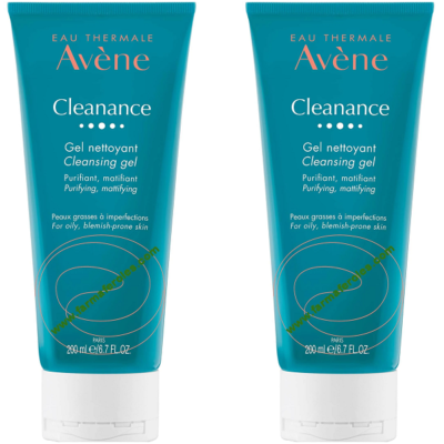 Avene Cleanance Gel Limpiador sin Jabón 200 ml + 200ml Duplo