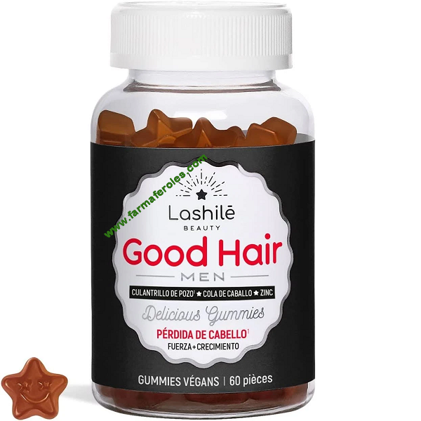Lashile Good Hair Men Pérdida de Cabello 60 Gominolas