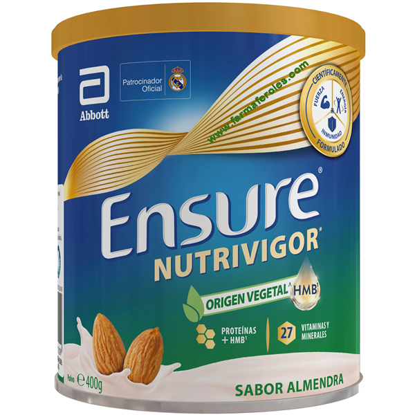 Ensure Nutrivigor Origen Vegetal Sabor Almendra 850gr