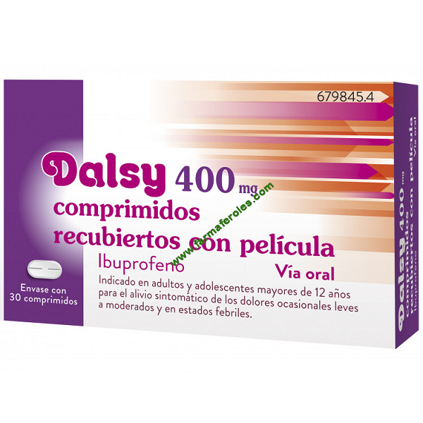 Dalsy 400 mg 30 Comprimidos Recubiertos