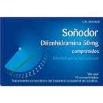 Soñodor Difenhidramina 50mg 10 comprimidos