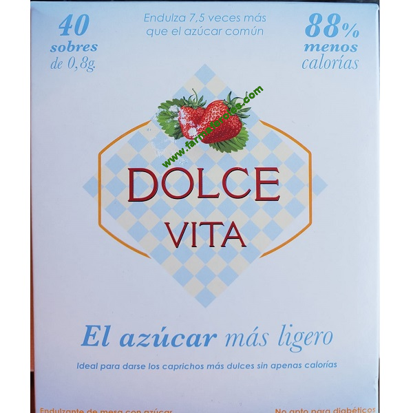 Dolce Vita 40 sobres de 0,8g El Azúcar más ligero