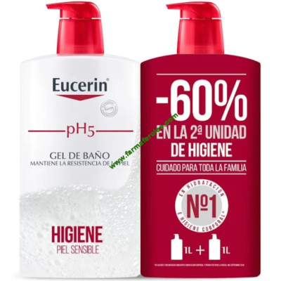 Eucerin Gel de Baño Duplo 2 x1000ml dosificador
