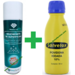 Povidona Iodada 125ml+Regalo Higienizante Superficies 80% Etanol 500ml