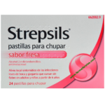 Strepsils 24 pastillas para chupar sabor Fresa