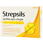 Strepsils 24 pastillas para chupar sabor Miel Limón