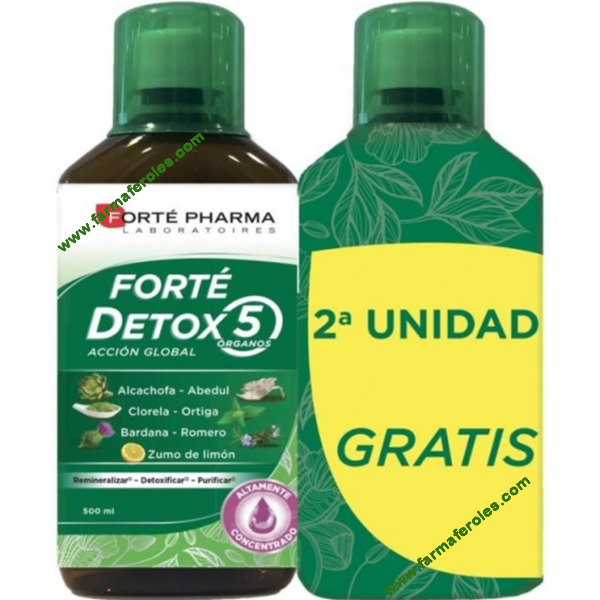 Forté Pharma Forté Detox 5 Órganos Duplo 500ml + 500ml