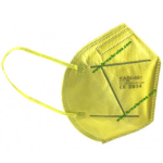 Mascarilla KADI FFP2 Color Amarillo Plegada sin válvula 1ud con certificado CE