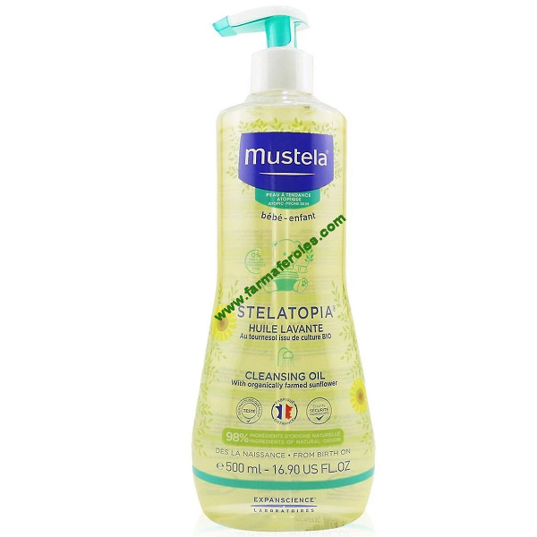 Mustela Stelatopia Aceite de baño 500ml Alivia y Relipidiza