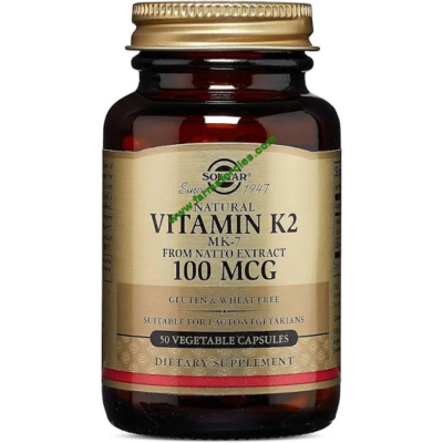 Solgar Vitamina K2 100 mcg 50 cápsulas